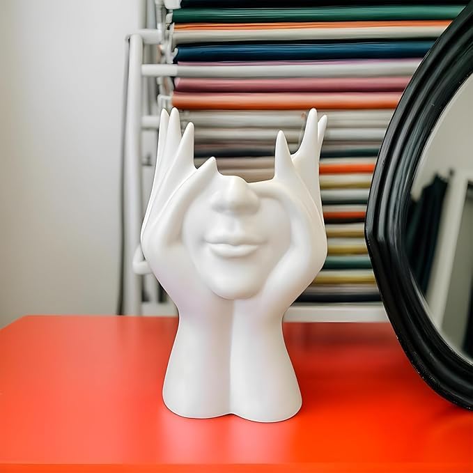 Zilotyshopping Creative Face Desktop Organizer – Cute Multi-Purpose Desk Storage Holder for Stationery & Accessories | Durable, Compact & Decorative Design - Image 2