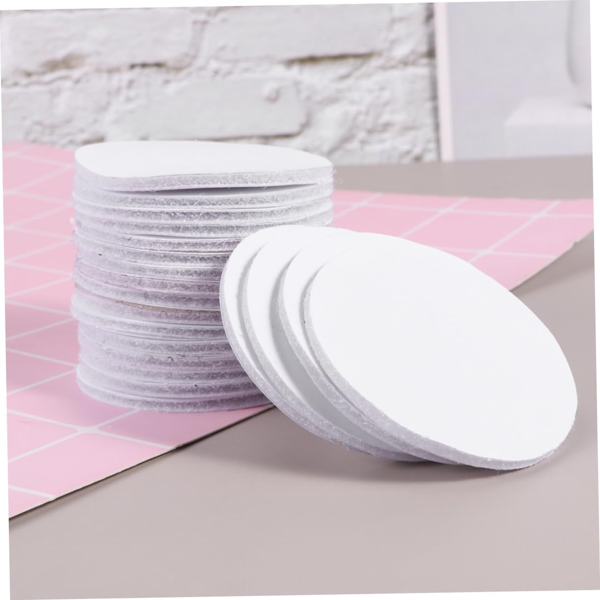 Zilotyshopping 5 Pcs Round Self Adhesive Velcro – Strong Stick Hook & Loop Fastener Pads for Wall, Home & Office Use | Reusable, Durable & Easy Install - Image 2