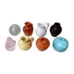 Zilotyshopping Mini Vase Fridge Magnets – 3D Resin Refrigerator Decorative Magnets for Kitchen, Locker & Office | 8 Pcs Set