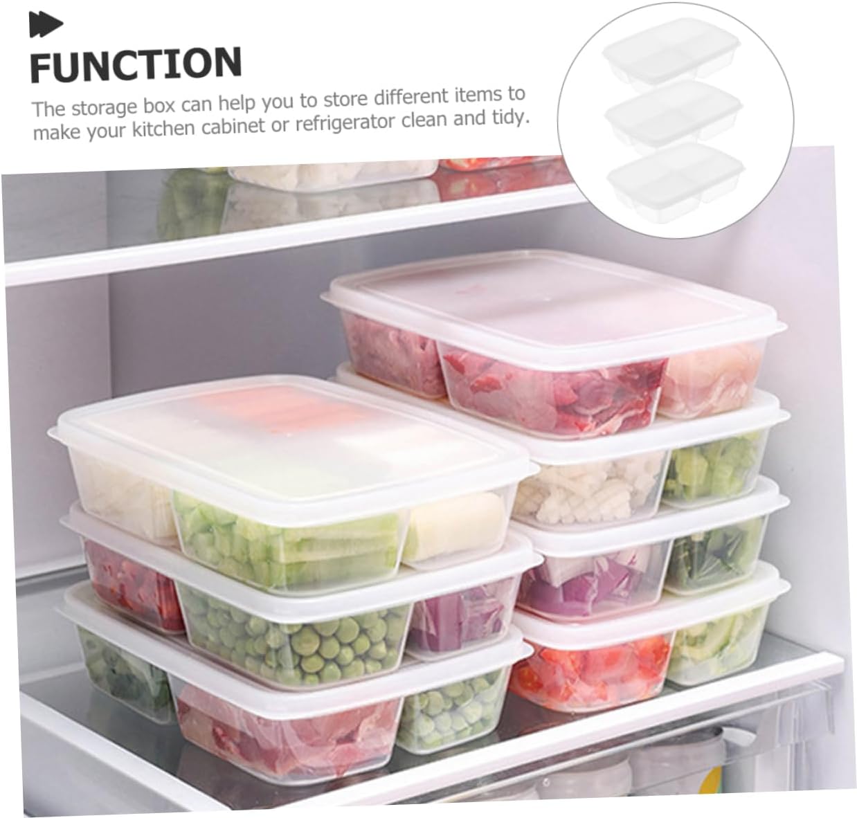 Zilotyshopping 4 Compartment Food Storage Box – Portion Control Lunch Container for Meals & Snacks | Leak Resistant, Durable & Easy to Carry - Image 7