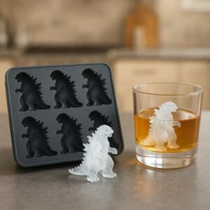 Zilotyshopping Godzilla Silicone Ice Cube Mold | 3D Dinosaur Ice Tray | BPA-Free Flexible Silicone Mold for Ice, Chocolate & Jelly