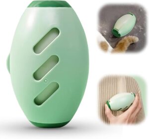 Zilotyshopping Egg Shape Lint Roller – Portable Reusable Pet Hair & Dust Remover for Clothes, Sofa & Fabric | Compact, Easy Grip & Travel Friendly