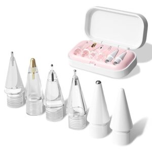 Zilotyshopping 6-Pack Replacement Tips for Stylus Pencil – High-Sensitivity POM Nibs Compatible with Pencil Gen 1/2, Pro & USB-C Stylus | Smooth Precision Writing Tips