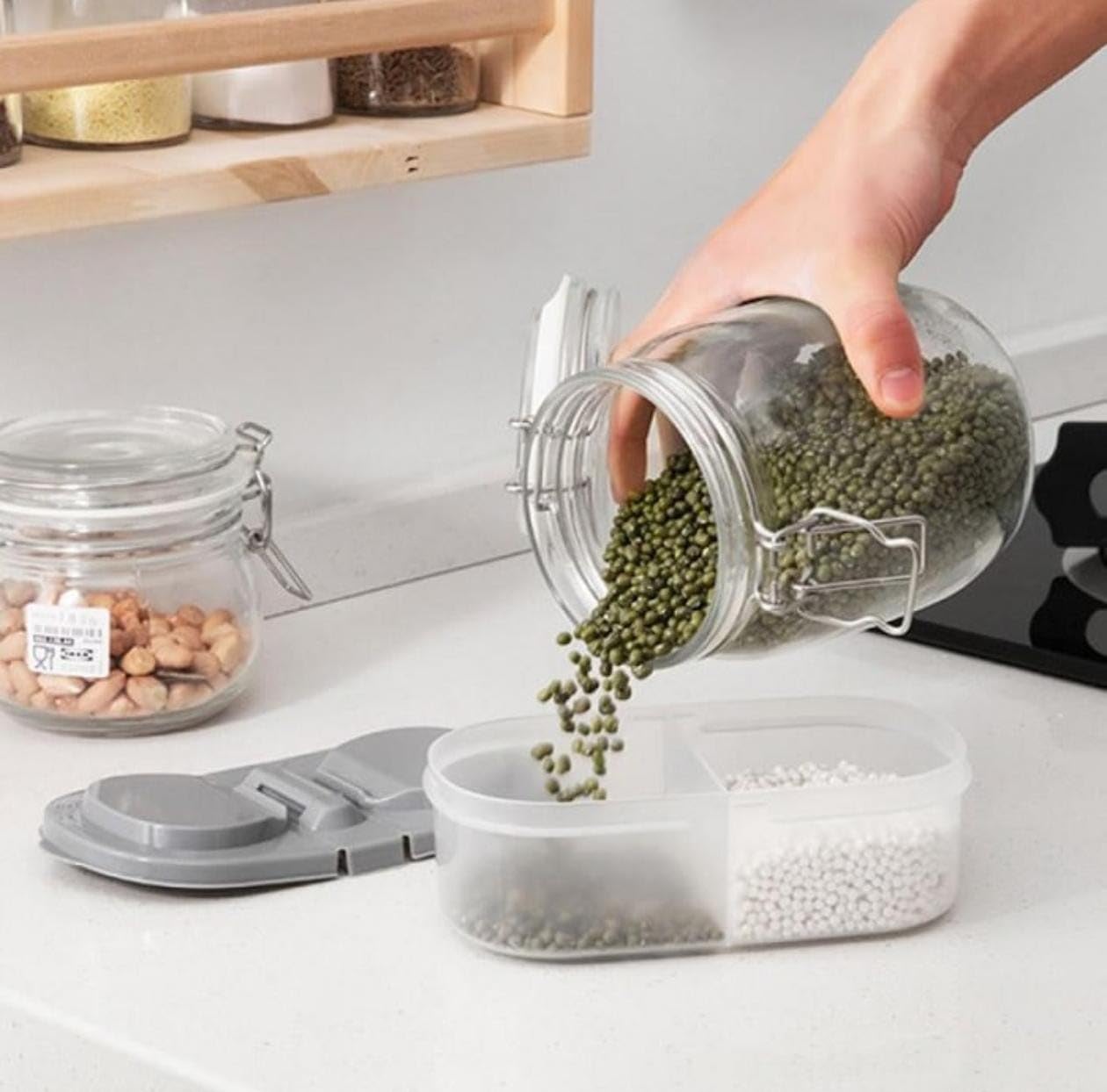 2-Way Tiffin & Food Storage Box – Airtight Leakproof Lunch Container for Office, School & Travel | Durable Food-Grade Material | Multipurpose Storage Organizer - Image 3