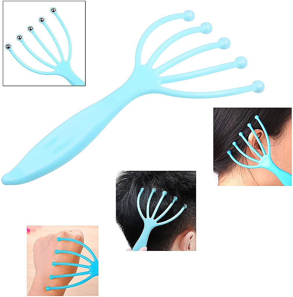 Zilotyshopping Five Claw Head Massager – Manual Scalp Relaxation Massager for Stress Relief, Blood Circulation & Deep Head Massage - Image 3