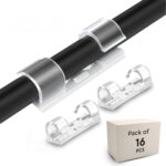 20 Pcs Cable Wire Clips – Self-Adhesive Cord Organizer Clips for Wall, Desk & Car | Strong Hold Plastic Cable Management Clamps