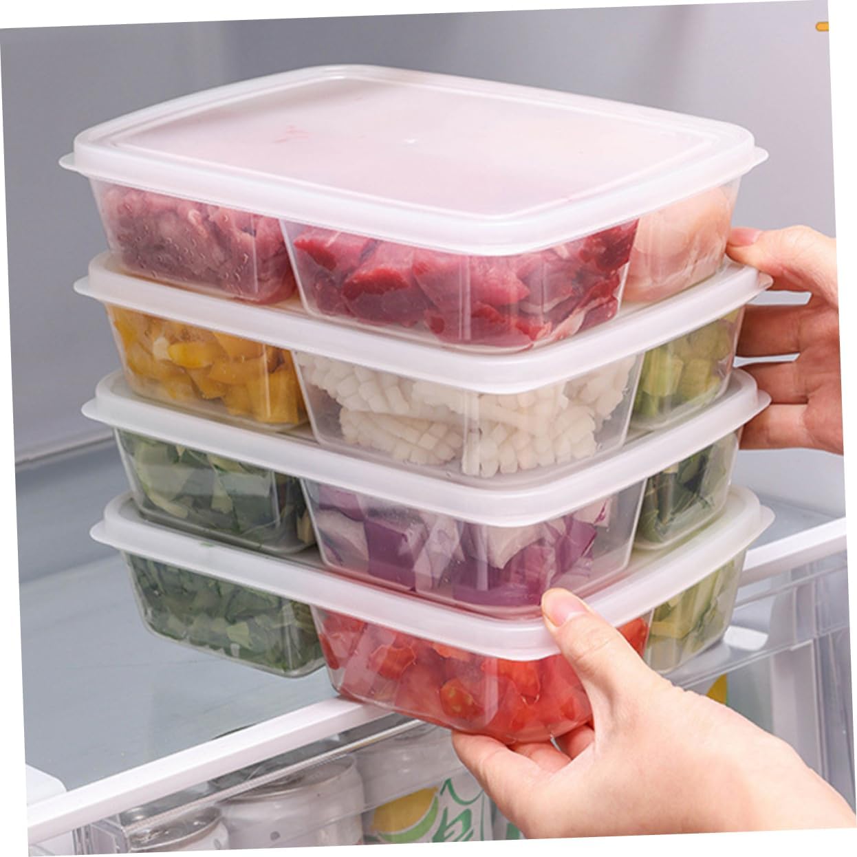 Zilotyshopping 4 Compartment Food Storage Box – Portion Control Lunch Container for Meals & Snacks | Leak Resistant, Durable & Easy to Carry - Image 6