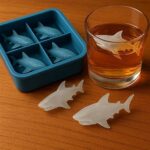 Zilotyshopping Shark Silicone Ice Cube Mold | 3D Shark Ice Tray | BPA-Free Flexible Silicone Mold for Ice, Chocolate & Jelly