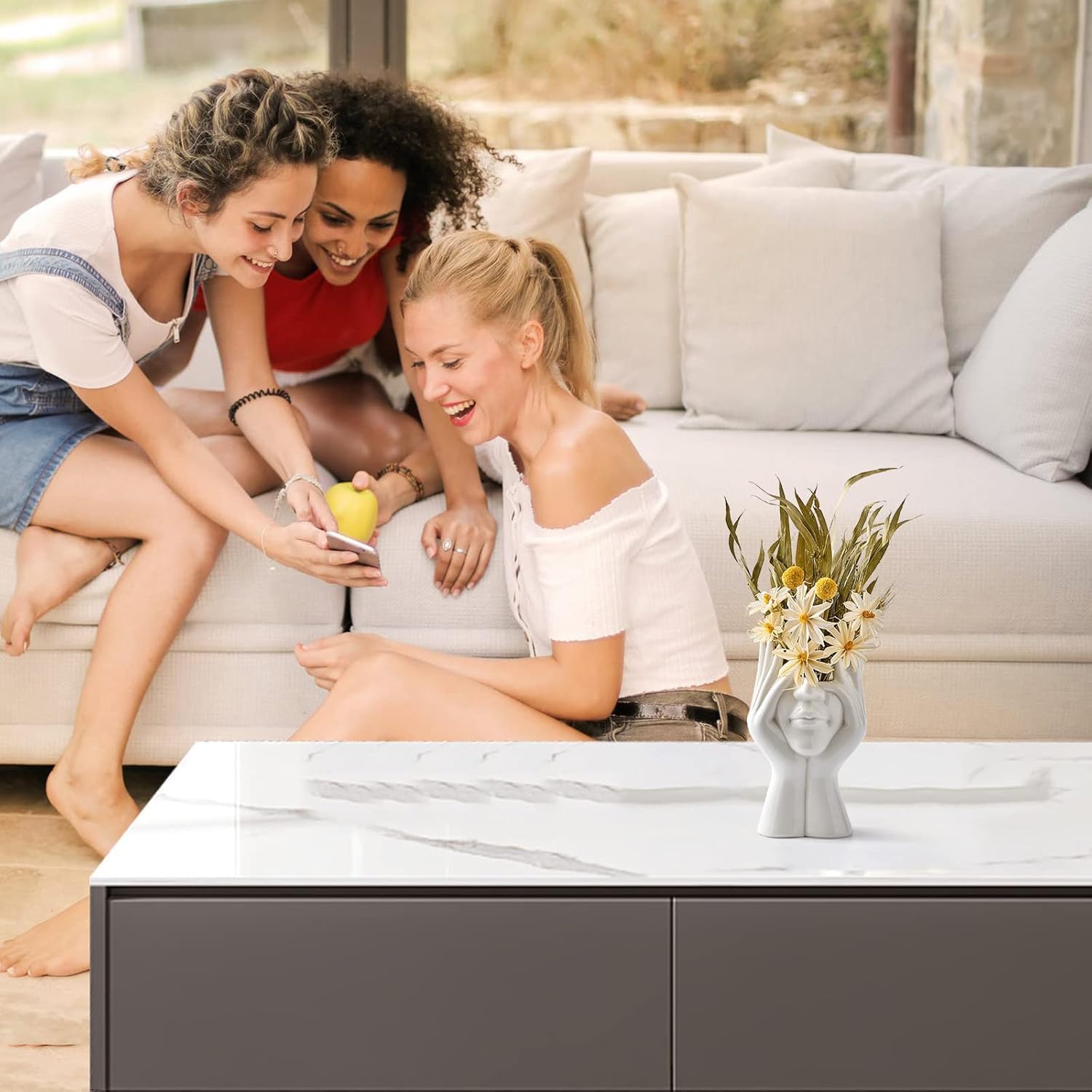 Zilotyshopping Creative Face Desktop Organizer – Cute Multi-Purpose Desk Storage Holder for Stationery & Accessories | Durable, Compact & Decorative Design - Image 7