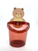 Zilotyshopping Bear Toothbrush Holder Large Size | Cute Cartoon Bathroom Organizer for Toothbrush & Toothpaste | Wall-Mounted Kids Toothbrush Stand