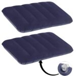 Zilotyshopping Air Inflatable Velvet Travel Pillow | Soft Neck Support Pillow for Flight, Train & Car Travel | Compact & Portable