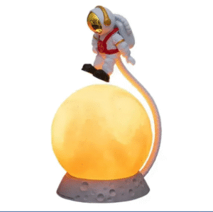 Zilotyshopping Astronaut Moon Night Lamp | LED Decorative Table Lamp with Soft Warm Light | Bedroom, Kids Room & Home Décor